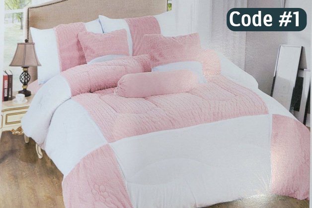 Seven (7) Pcs Comforter set / Item #7